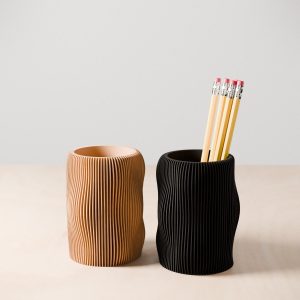 Modern Bubbly Pencil Holder: Minimalist Desk Organizer